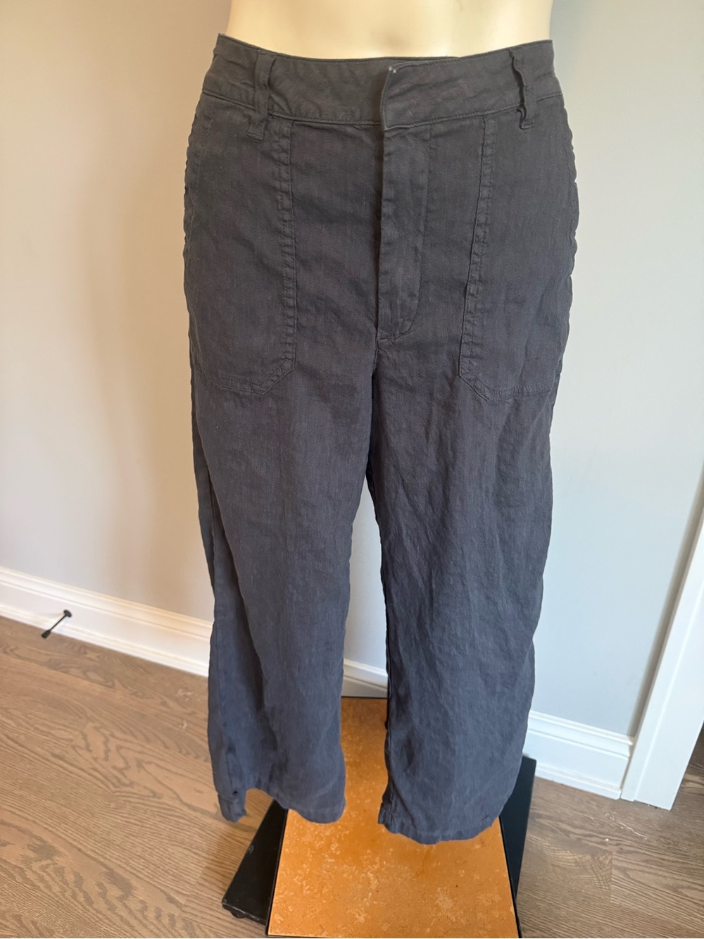 Kut from the Kloth Charcoal Cropped Wide-Leg‎ Pants